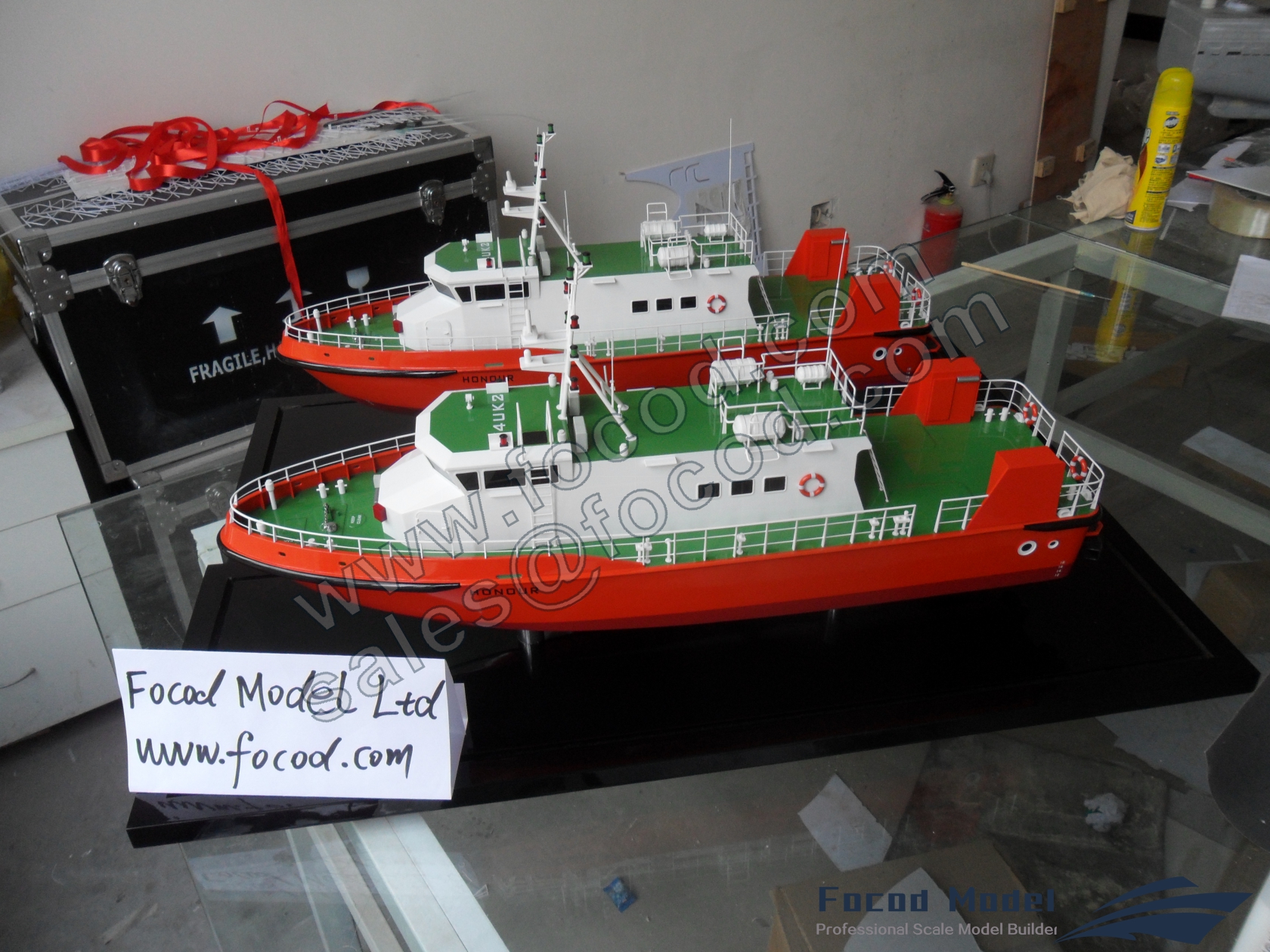 customized model of 24m Crew Boat